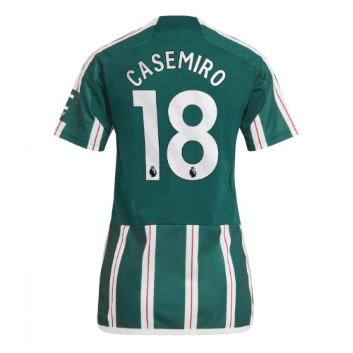 Fotbalové Dres Manchester United Casemiro #18 Dámské Venkovní 2023-24 Krátký Rukáv